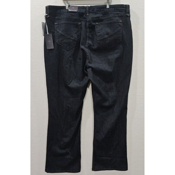 NYDJ Not Your Daughters Womens Barbara Boot Cut Jeans Size 26W‎ Dark Wash - Picture 3 of 12